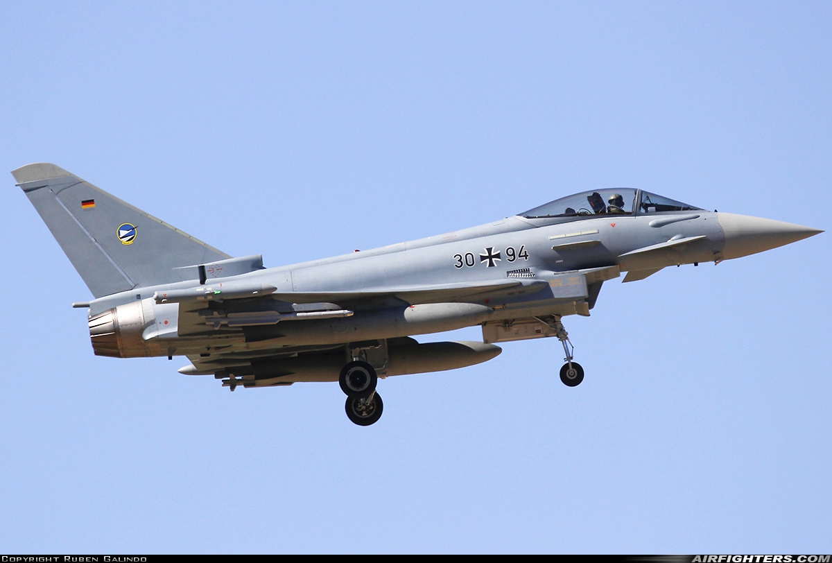 Germany - Air Force Eurofighter EF-2000 Typhoon S 30+94 at Albacete (- Los Llanos) (LEAB), Spain