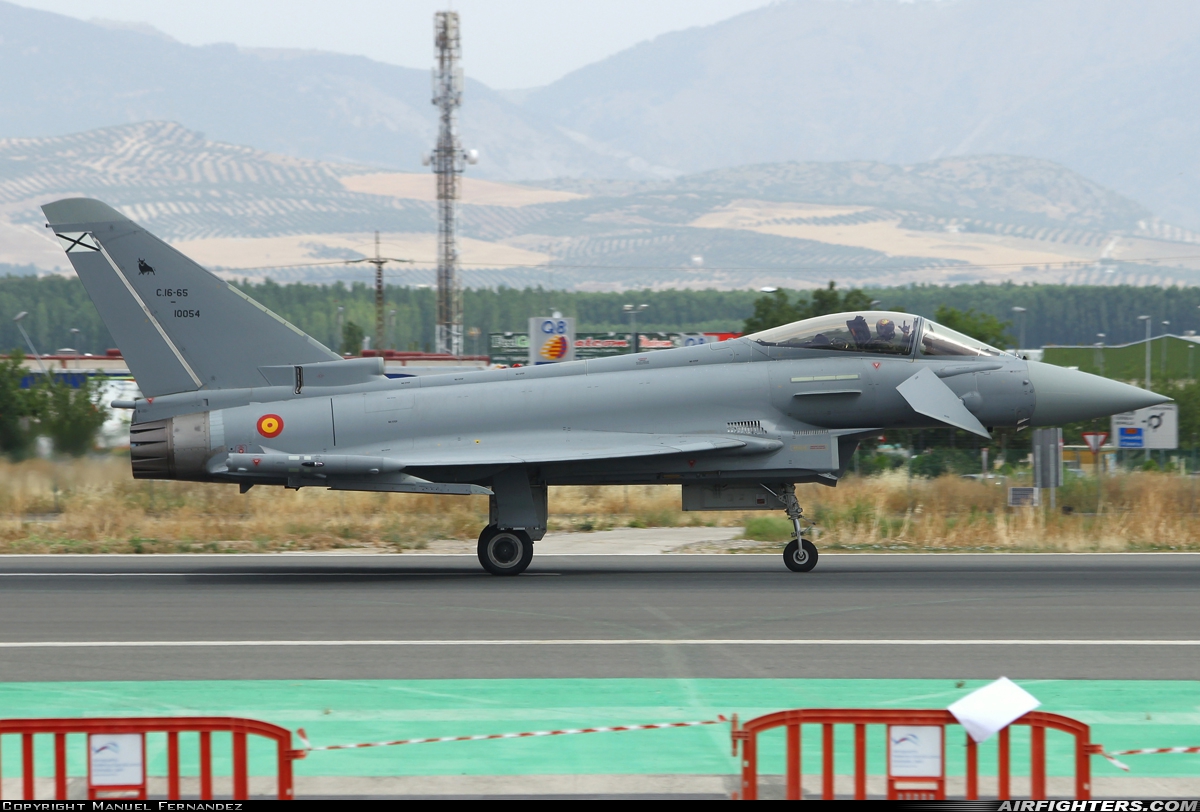Spain - Air Force Eurofighter C-16 Typhoon (EF-2000S) C.16-65-10054 at Granada (GRX / LEGR), Spain