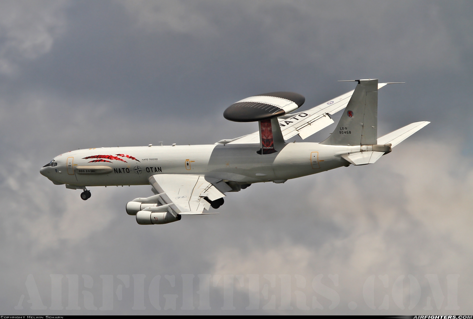 Luxembourg - NATO Boeing E-3A Sentry (707-300) LX-N90458 at Fassberg (ETHS), Germany