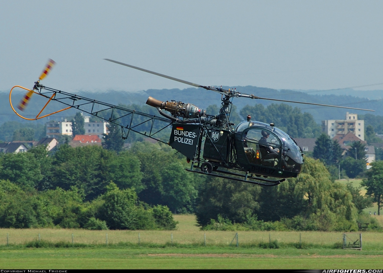 Germany - Bundespolizei Sud Aviation SA.318C Alouette II D-HBJZ at Bonn - Hangelar (BNJ / EDKB), Germany