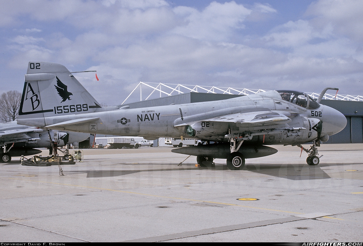 USA - Navy Grumman A-6E Intruder (G-128) 155689 at Virginia Beach - Oceana NAS / Apollo Soucek Field (NTU / KNTU), USA