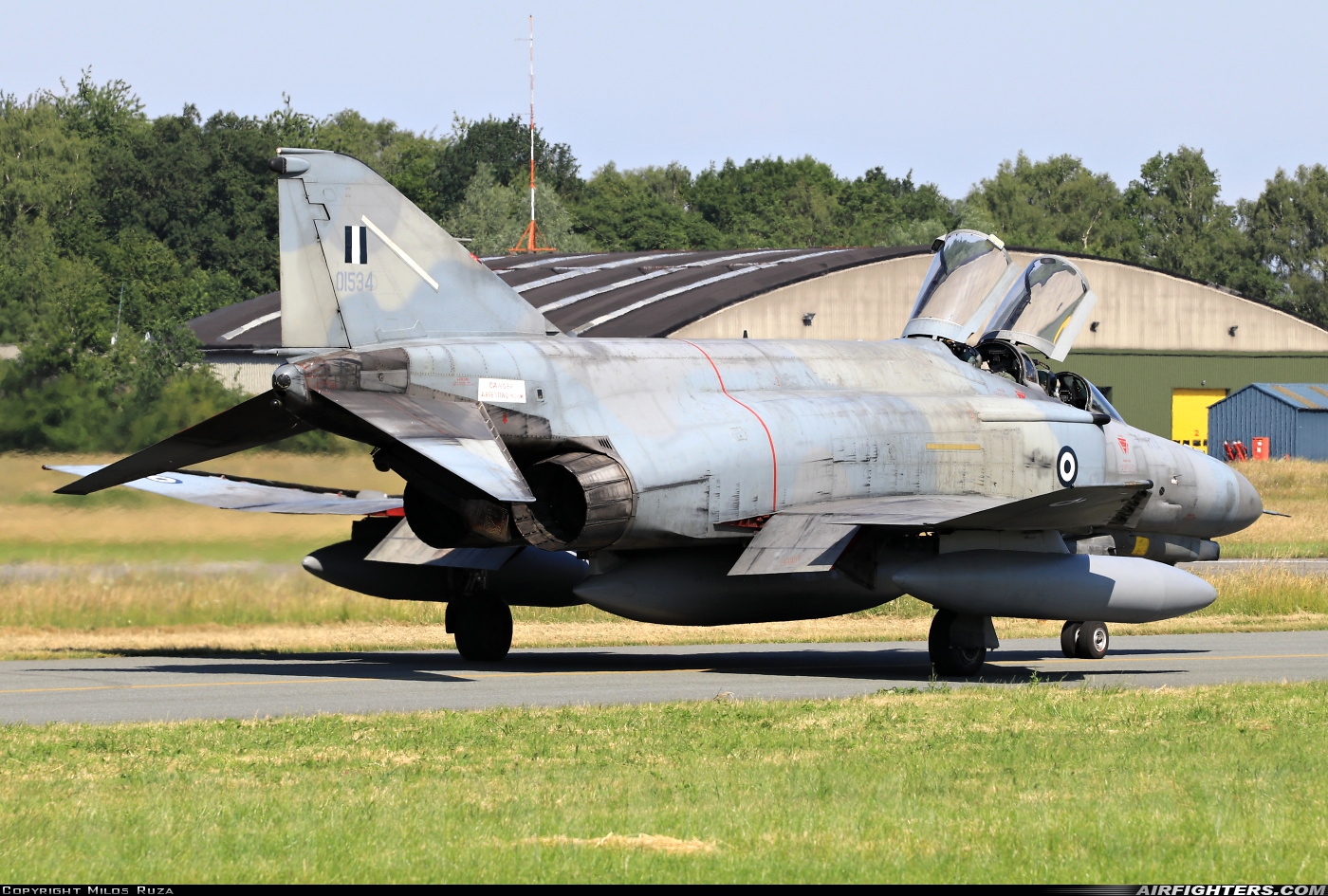 Greece - Air Force McDonnell Douglas F-4E AUP Phantom II 01534 at Florennes (EBFS), Belgium