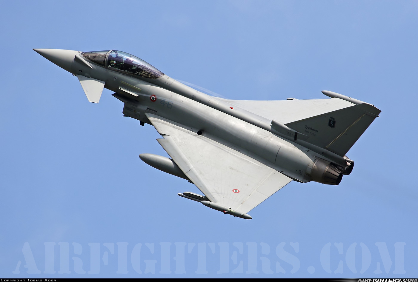 Italy - Air Force Eurofighter F-2000A Typhoon (EF-2000S) MM7323 at Florennes (EBFS), Belgium