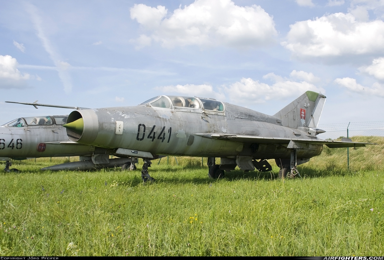 Slovakia - Air Force Mikoyan-Gurevich MiG-21US 0441 at Piestany (PZY / LZPP), Slovakia