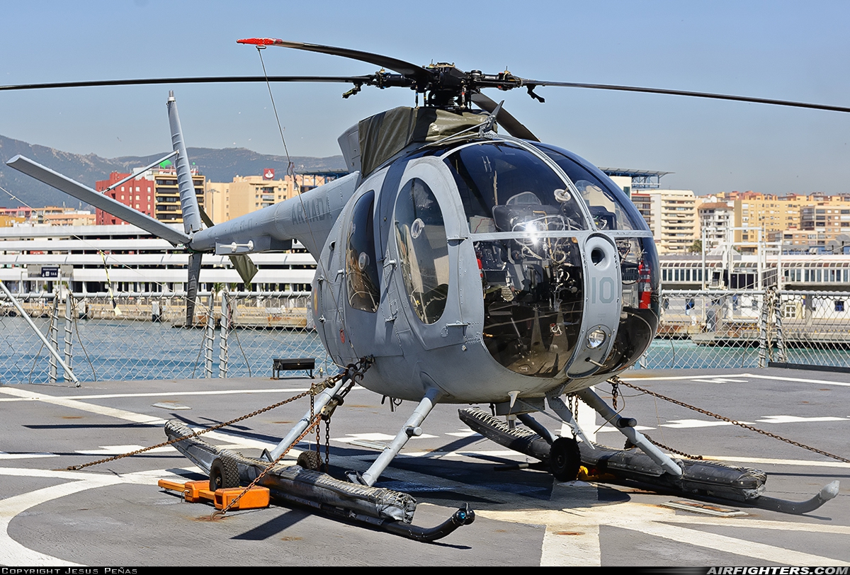 Spain - Navy Hughes 500 Model 369HM HS.13-10 at Off-Airport - Algeciras Port, Spain