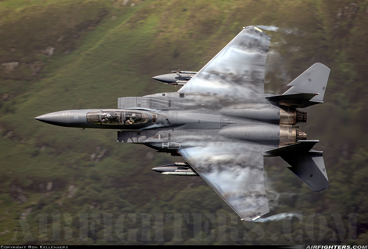 USA - Air Force McDonnell Douglas F-15E Strike Eagle 91-0324 at Off-Airport - Machynlleth Loop Area, UK