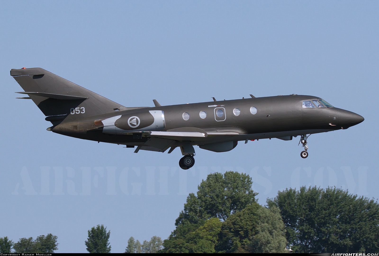 Norway - Air Force Dassault Falcon (Mystere) 20ECM 053 at Leeuwarden (LWR / EHLW), Netherlands