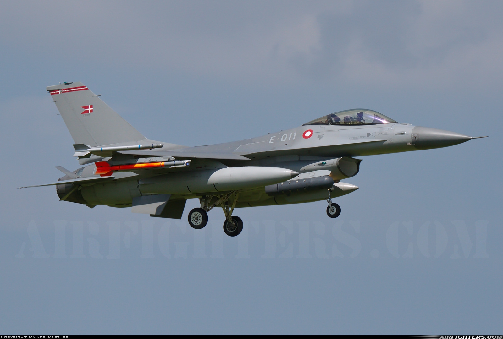Denmark - Air Force General Dynamics F-16AM Fighting Falcon E-011 at Leeuwarden (LWR / EHLW), Netherlands