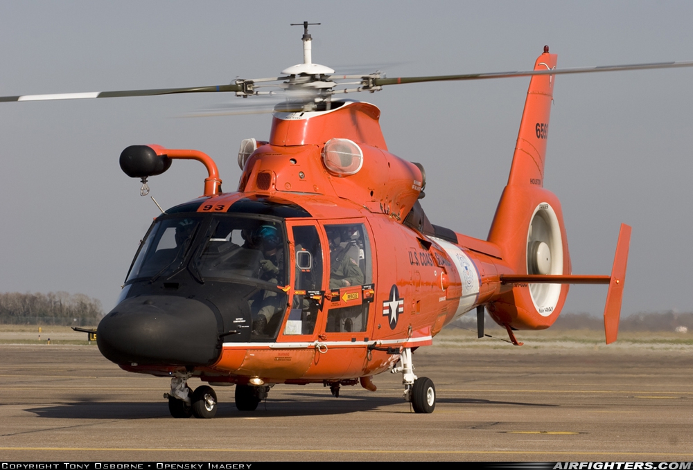 USA - Coast Guard Aerospatiale HH-65C Dolphin (SA-366G-1) 6593 at Houston - Ellington Field (AFB) (EFD), USA