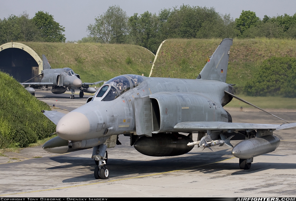 Germany - Air Force McDonnell Douglas F-4F Phantom II 37+75 at Neuburg - Zell (ETSN), Germany