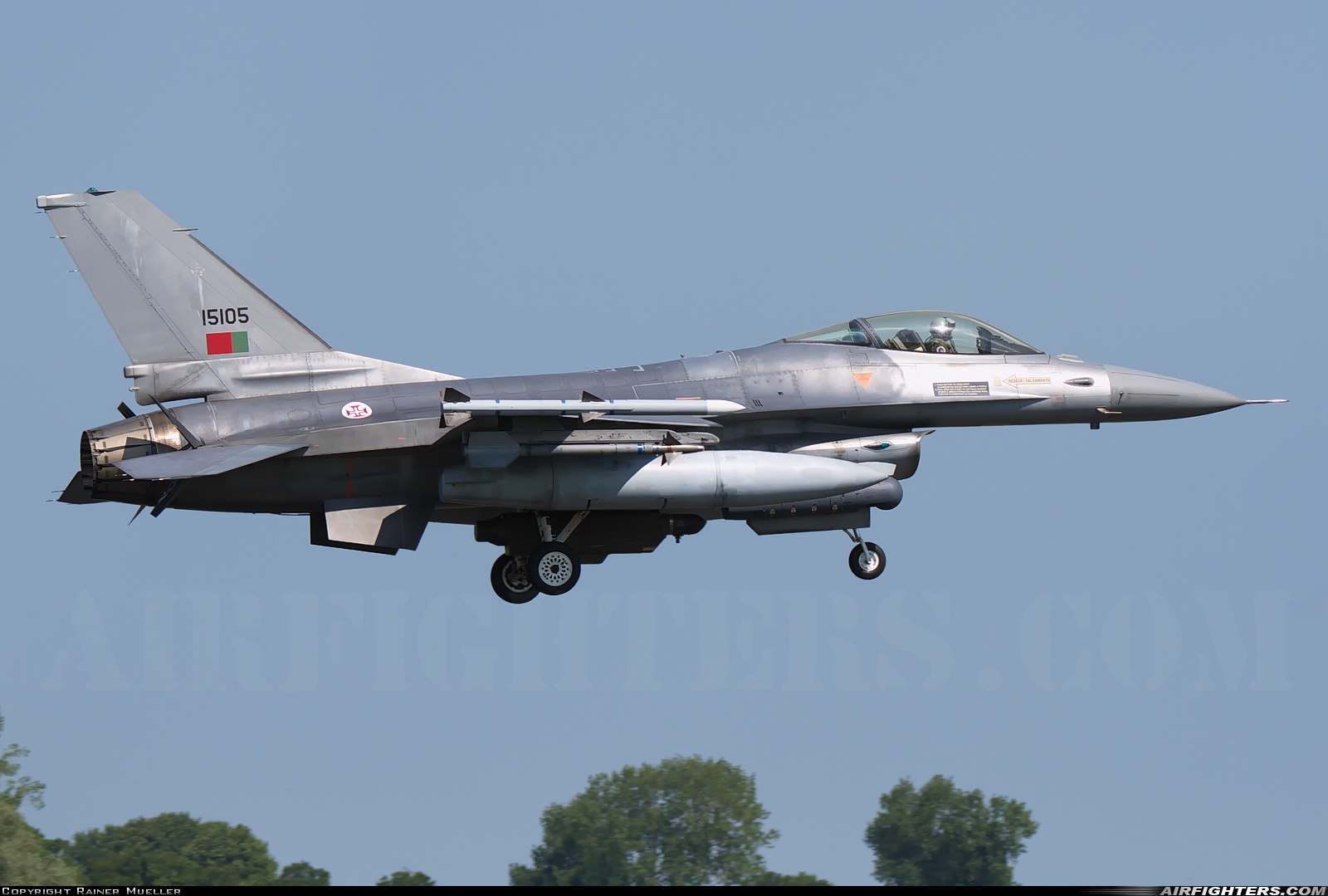 Portugal - Air Force General Dynamics F-16AM Fighting Falcon 15105 at Leeuwarden (LWR / EHLW), Netherlands
