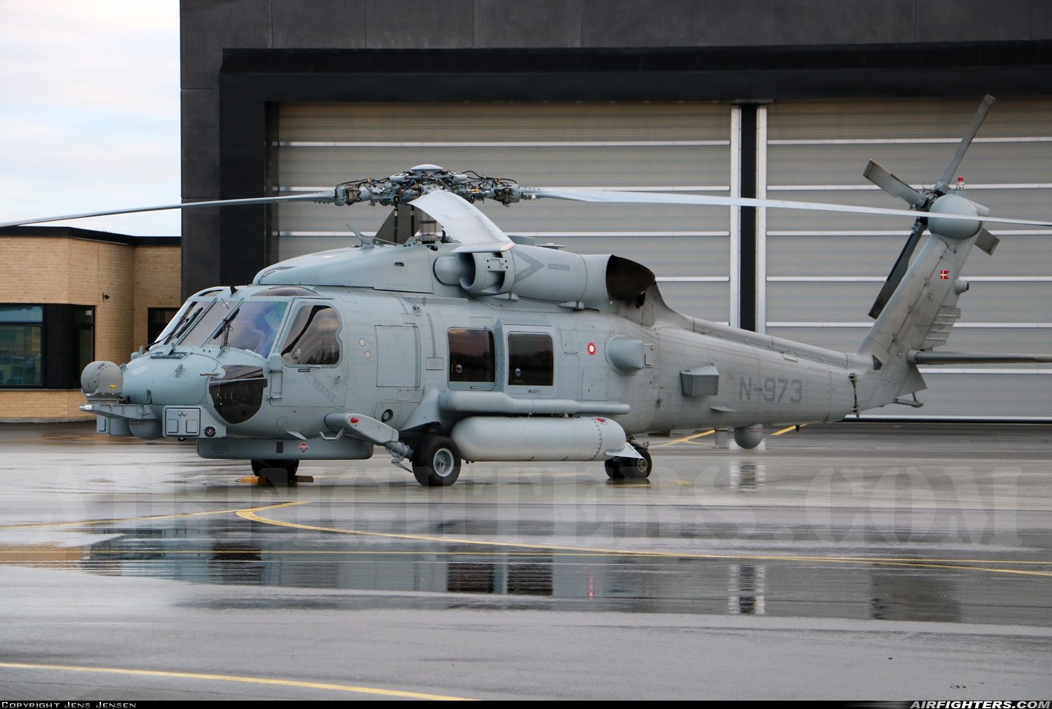 Denmark - Air Force Sikorsky MH-60R Strikehawk (S-70B) N-973 at Karup (KRP / EKKA), Denmark