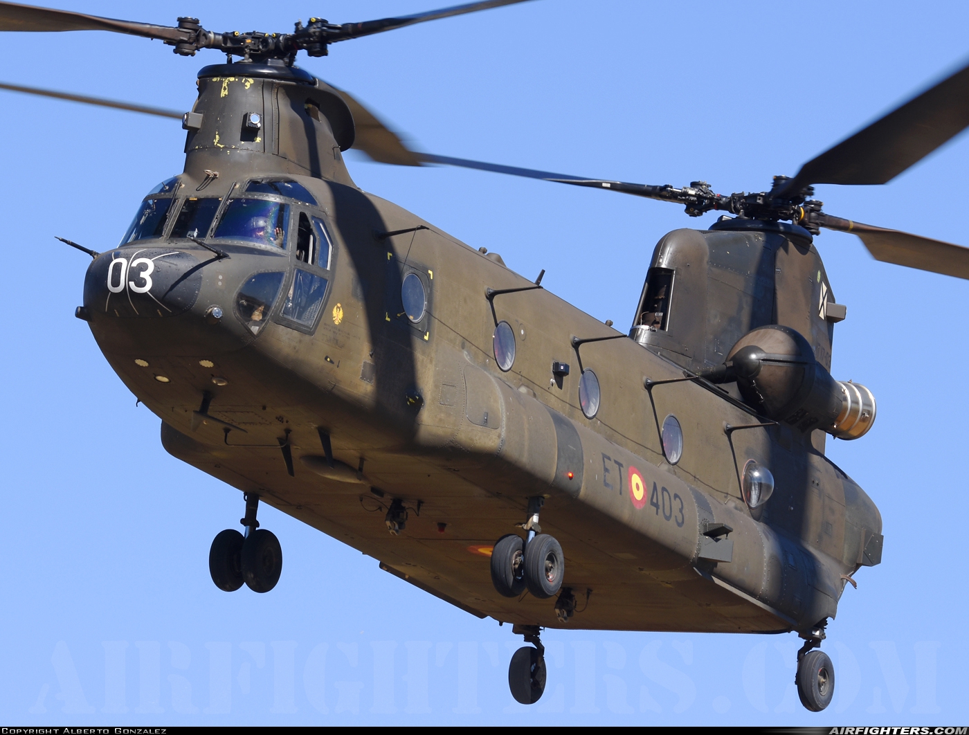 Spain - Army Boeing Vertol CH-47D Chinook HT.17-03 at Off-Airport - Guadalix De La Sierra, Spain