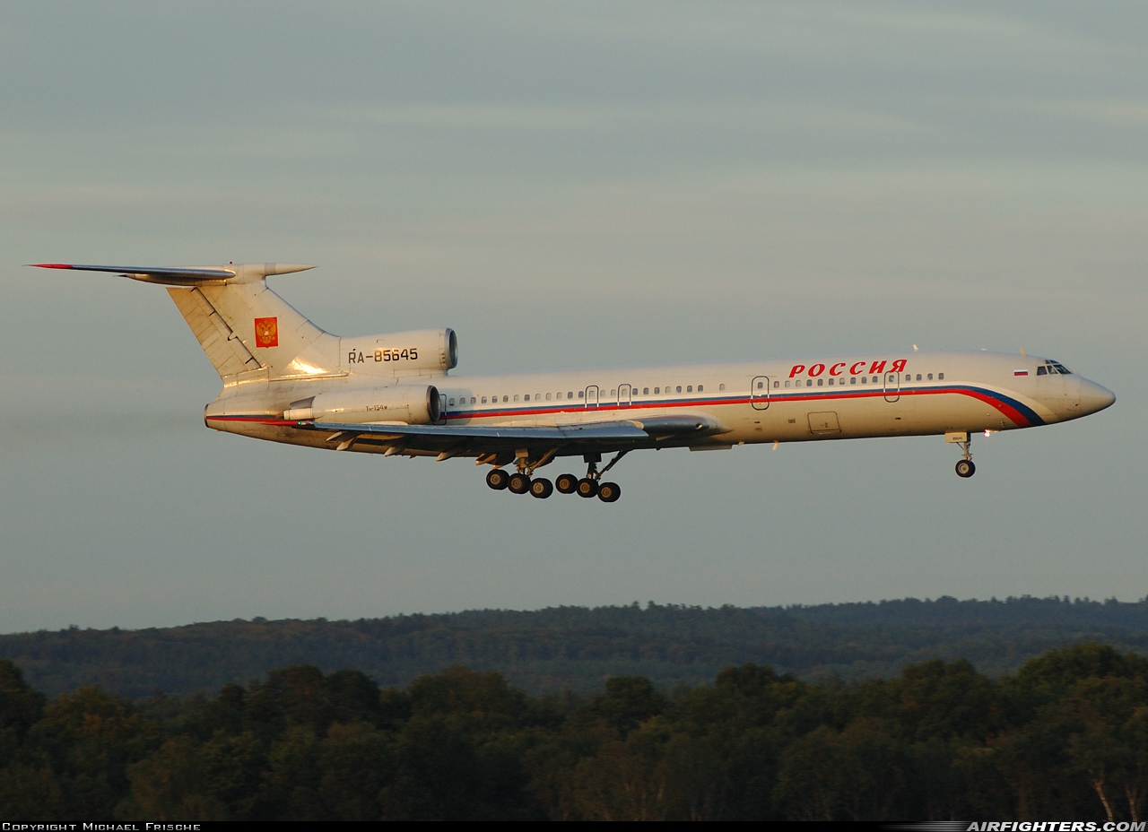 Russia - Russia State Transport Company Tupolev Tu-154M RA-85645 at Cologne / Bonn (- Konrad Adenauer / Wahn) (CGN / EDDK), Germany