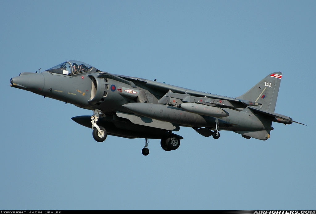UK - Air Force British Aerospace Harrier GR.7A ZD405 at Kecskemet (LHKE), Hungary