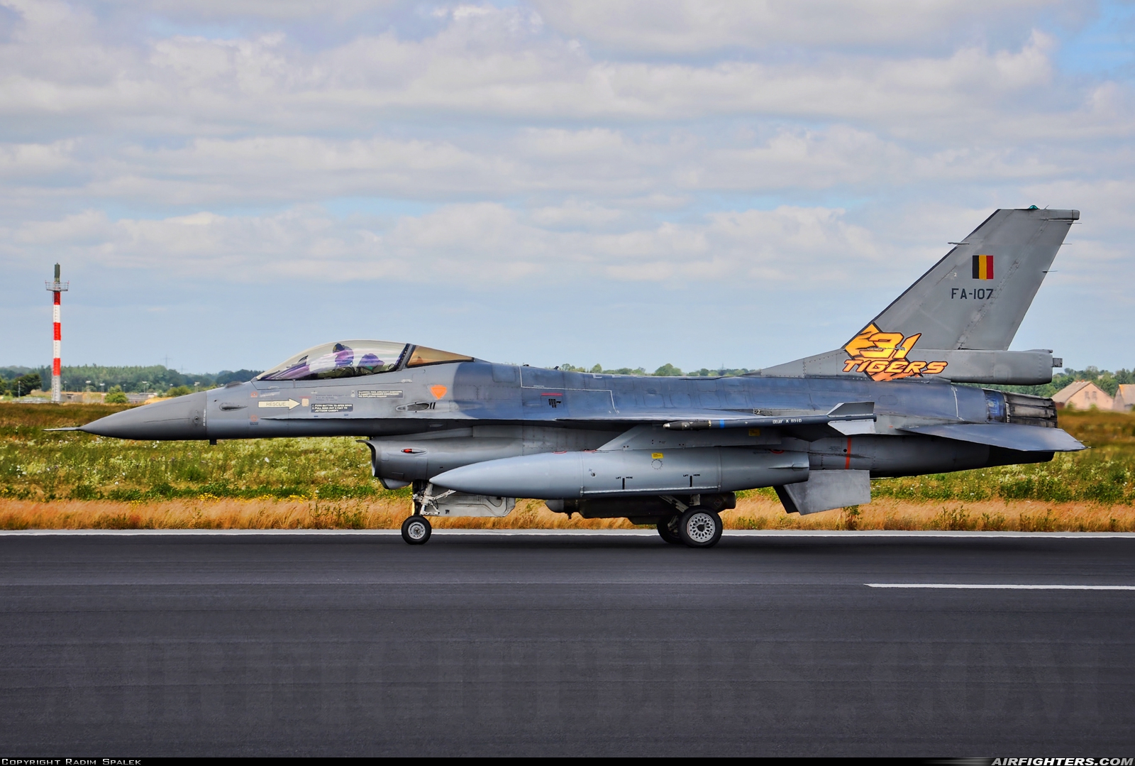 Belgium - Air Force General Dynamics F-16AM Fighting Falcon FA-107 at Schleswig (- Jagel) (WBG / ETNS), Germany