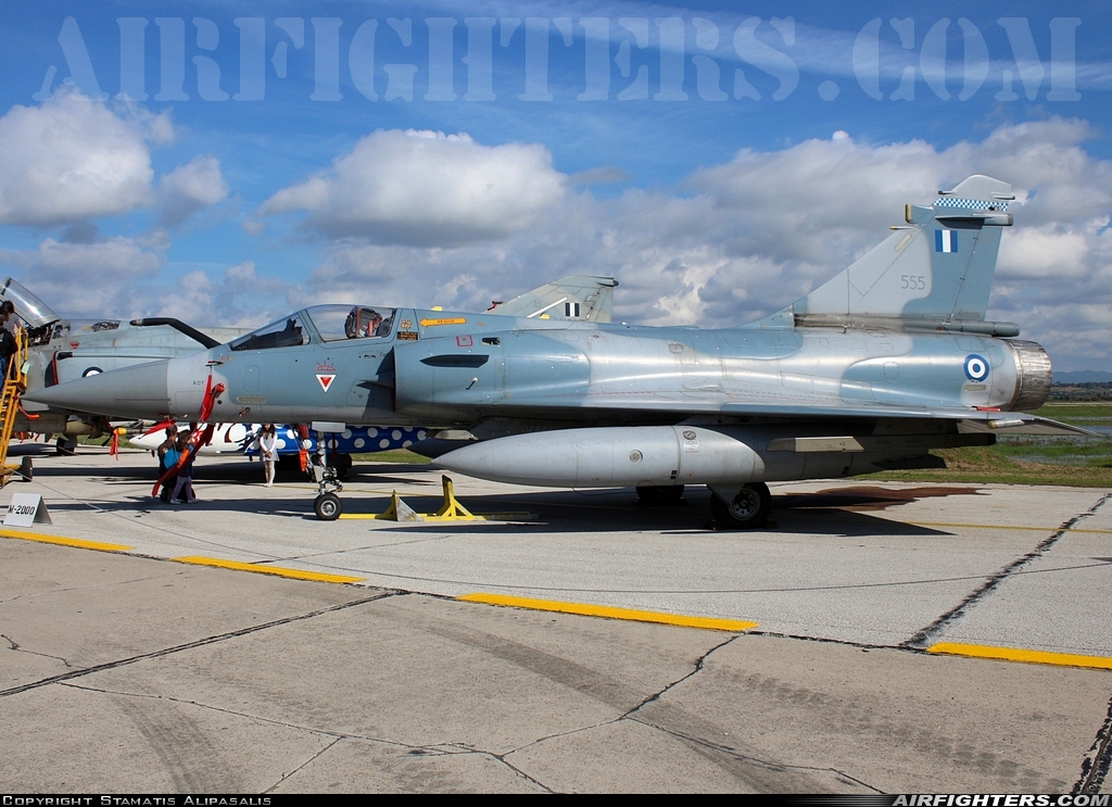 Greece - Air Force Dassault Mirage 2000-5EG 555 at Andravida (Pyrgos -) (PYR / LGAD), Greece