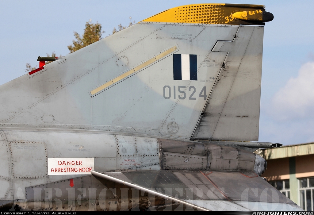 Greece - Air Force McDonnell Douglas F-4E AUP Phantom II 01524 at Andravida (Pyrgos -) (PYR / LGAD), Greece