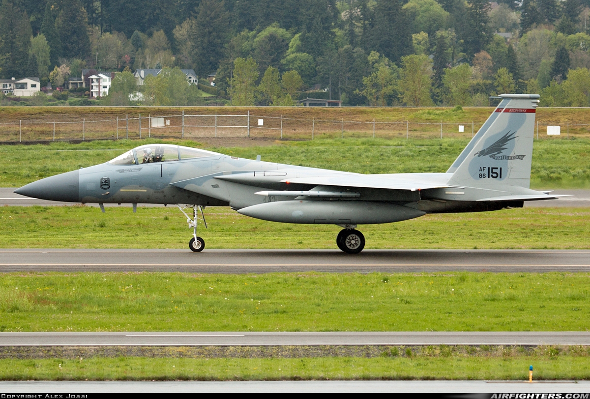 USA - Air Force McDonnell Douglas F-15C Eagle 86-0151 at Portland - Int. (PDX / KPDX), USA