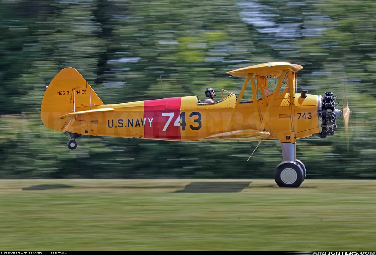 Private - Training Services Inc. Boeing N2S-3 Kaydet (75) N41EE at Virginia Beach Airport (42VA), USA