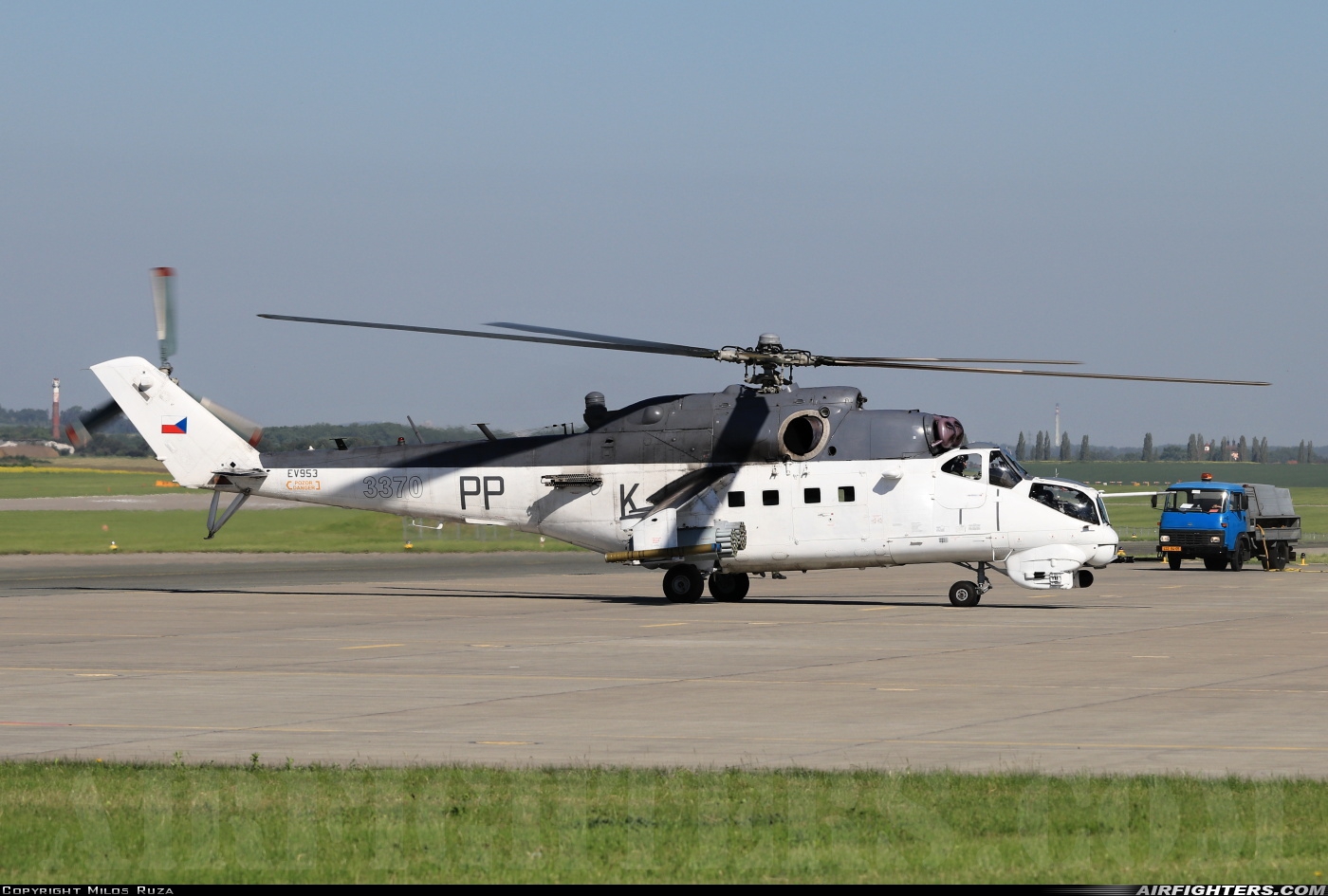 Czech Republic - Air Force Mil Mi-35 (Mi-24V) 3370 at Caslav (LKCV), Czech Republic