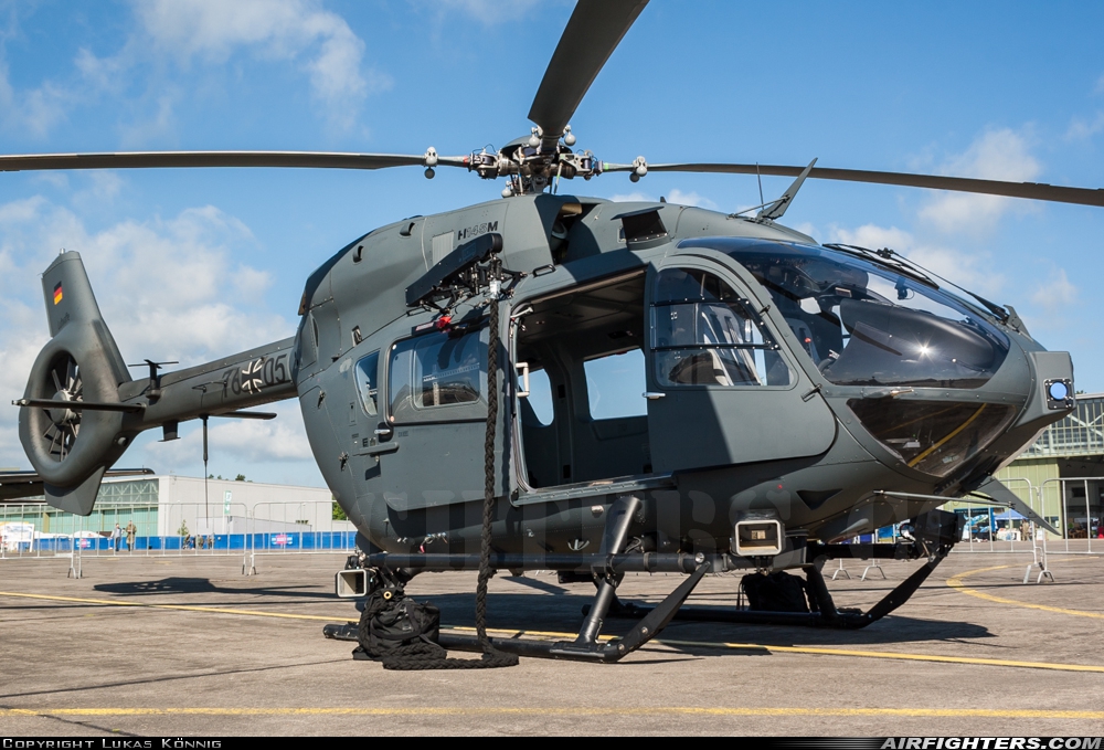 Germany - Air Force Eurocopter EC-645T2 76+05 at Fassberg (ETHS), Germany