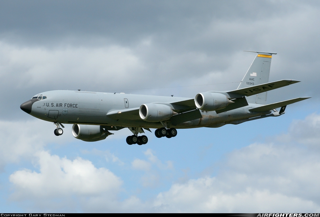 USA - Air Force Boeing KC-135R Stratotanker (717-148) 60-0343 at Mildenhall (MHZ / GXH / EGUN), UK