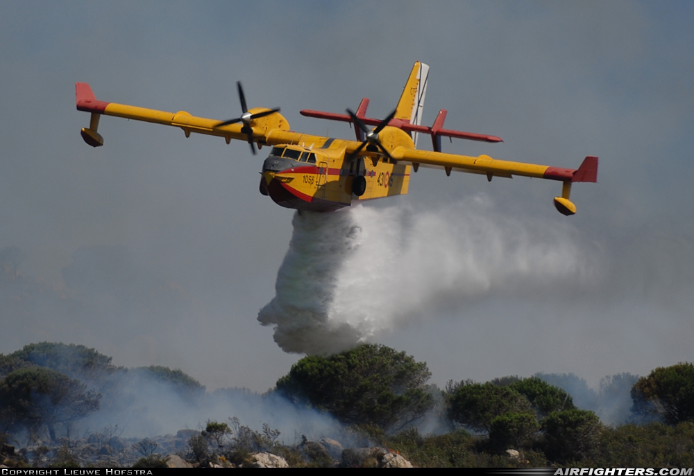 Spain - Air Force Canadair CL-215T UD.13T-15 at Off-Airport - Tarifa, Spain