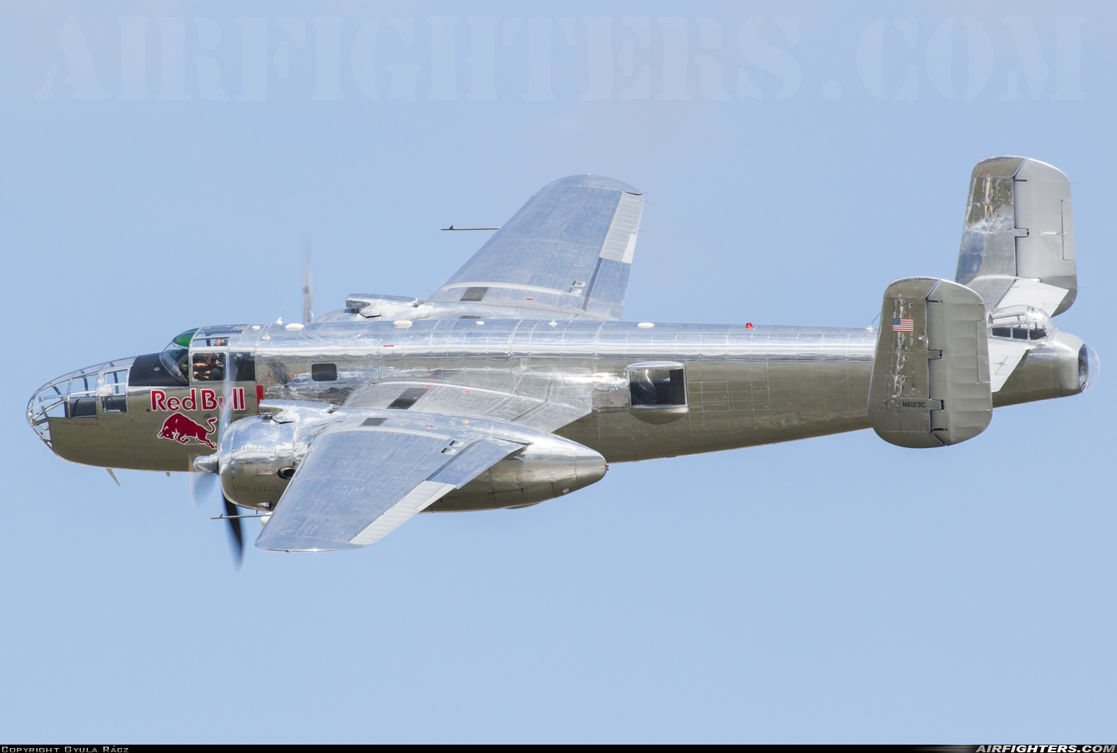 Private - Red Bull North American B-25J Mitchell N6123C at Off-Airport - Budapest, Hungary