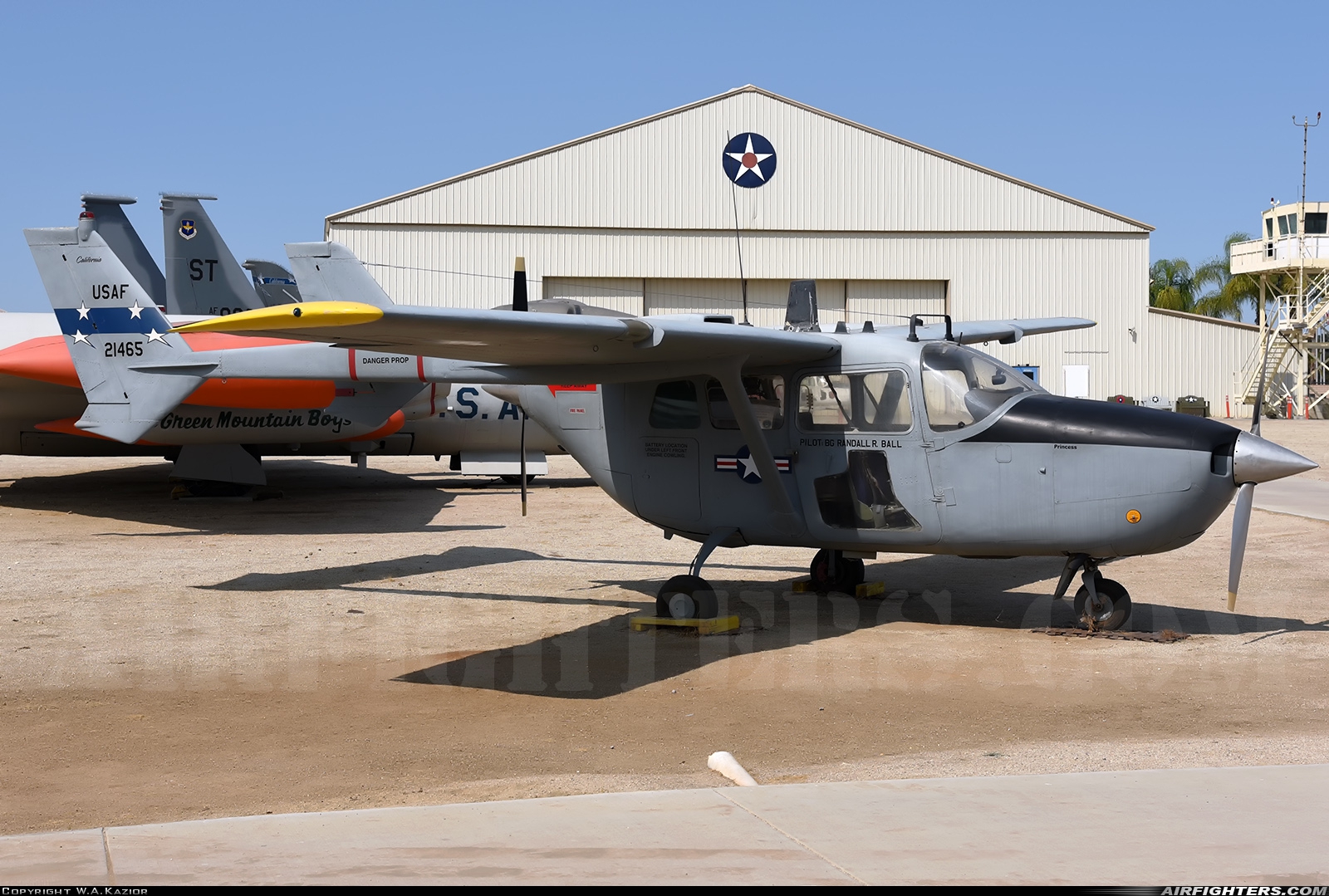 USA - Air Force Cessna O-2B Skymaster 67-21465 at Riverside - March ARB (AFB / Field) (RIV / KRIV), USA
