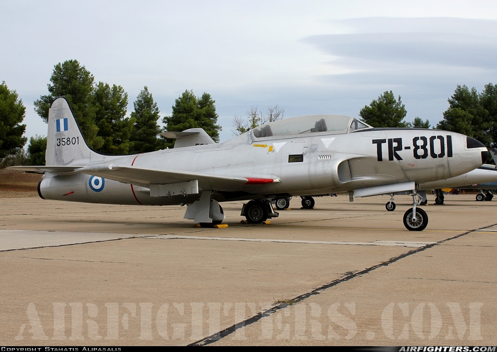 Greece - Air Force Lockheed T-33A Shooting Star 35801 at Tanagra (LGTG), Greece