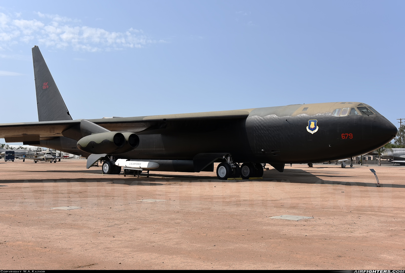 USA - Air Force Boeing B-52D Stratofortress 55-0679 at Riverside - March ARB (AFB / Field) (RIV / KRIV), USA