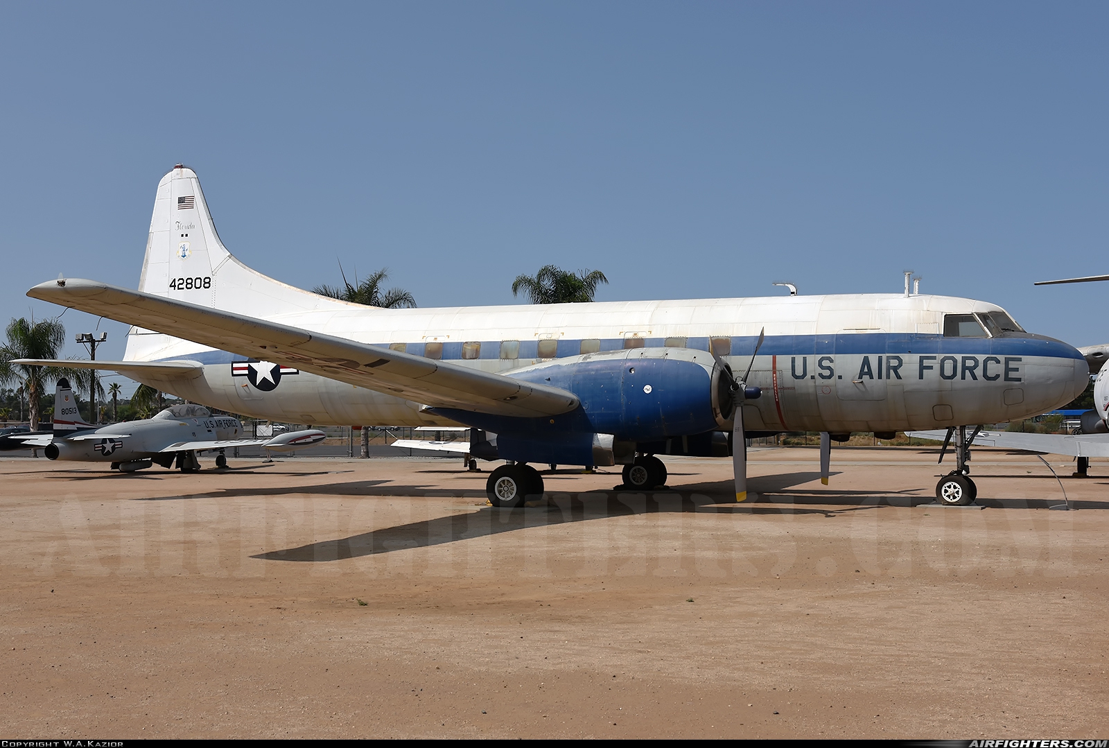USA - Air Force Convair C-131D 54-2808 at Riverside - March ARB (AFB / Field) (RIV / KRIV), USA