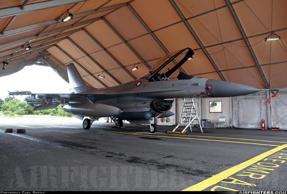 Denmark - Air Force General Dynamics F-16AM Fighting Falcon E-602 at Skrydstrup (EKSP), Denmark