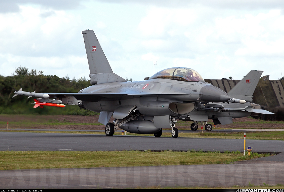 Denmark - Air Force General Dynamics F-16BM Fighting Falcon ET-197 at Skrydstrup (EKSP), Denmark