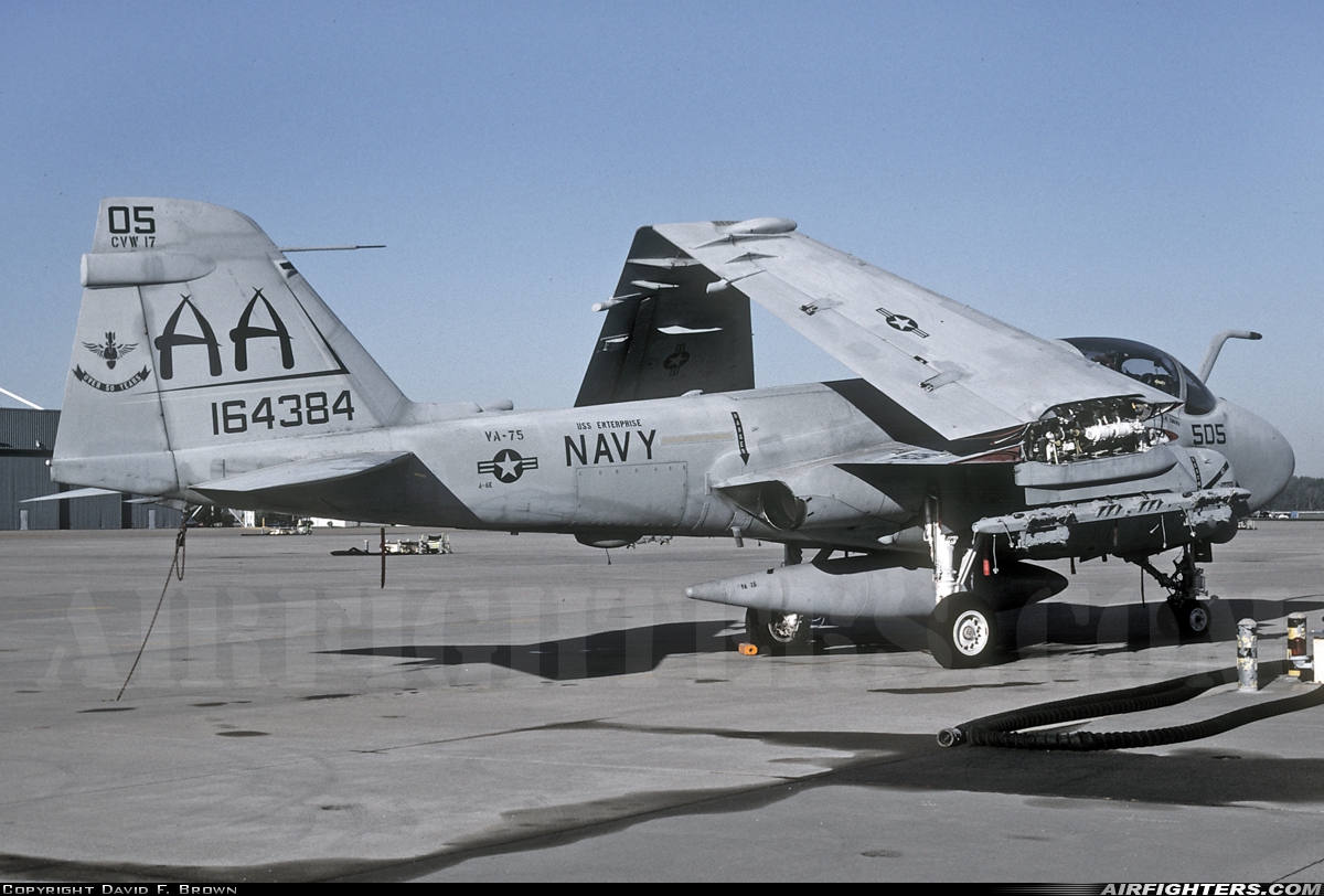 USA - Navy Grumman A-6E Intruder (G-128) 164384 at Virginia Beach - Oceana NAS / Apollo Soucek Field (NTU / KNTU), USA