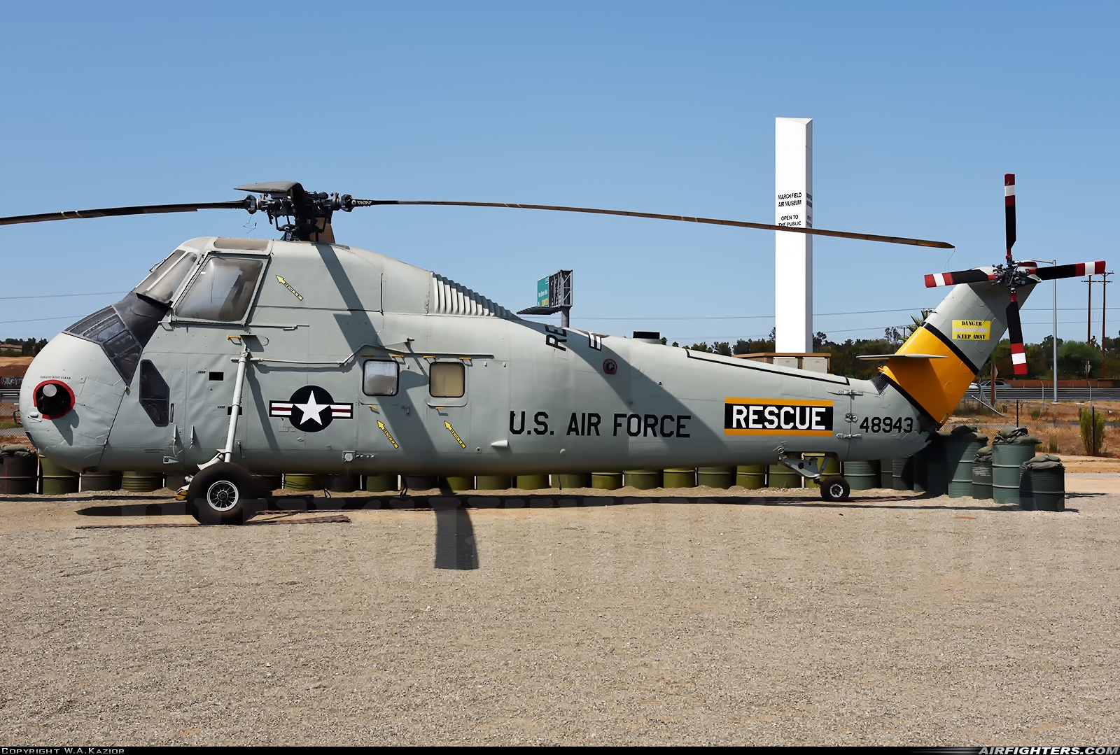 USA - Air Force Sikorsky SH-34J Seahorse 148943 at Riverside - March ARB (AFB / Field) (RIV / KRIV), USA