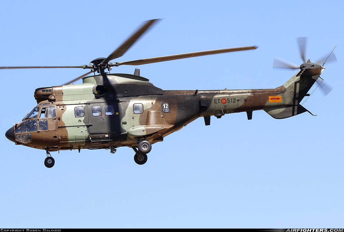 Spain - Army Aerospatiale AS-332B1 Super Puma HT.21-14 at Madrid - Colmenar Viejo (LECV), Spain