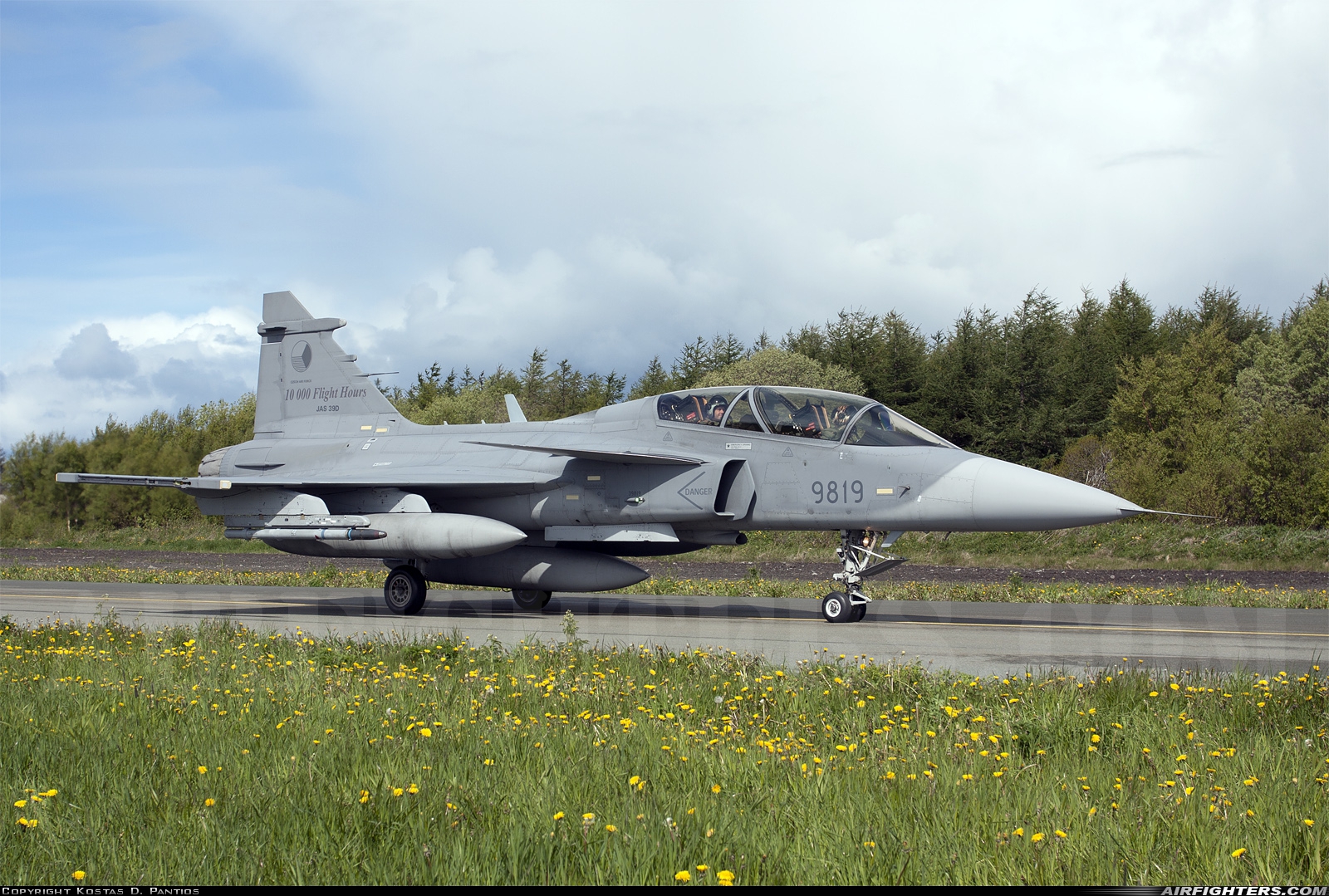 Czech Republic - Air Force Saab JAS-39D Gripen 9819 at Orland (OLA / ENOL), Norway