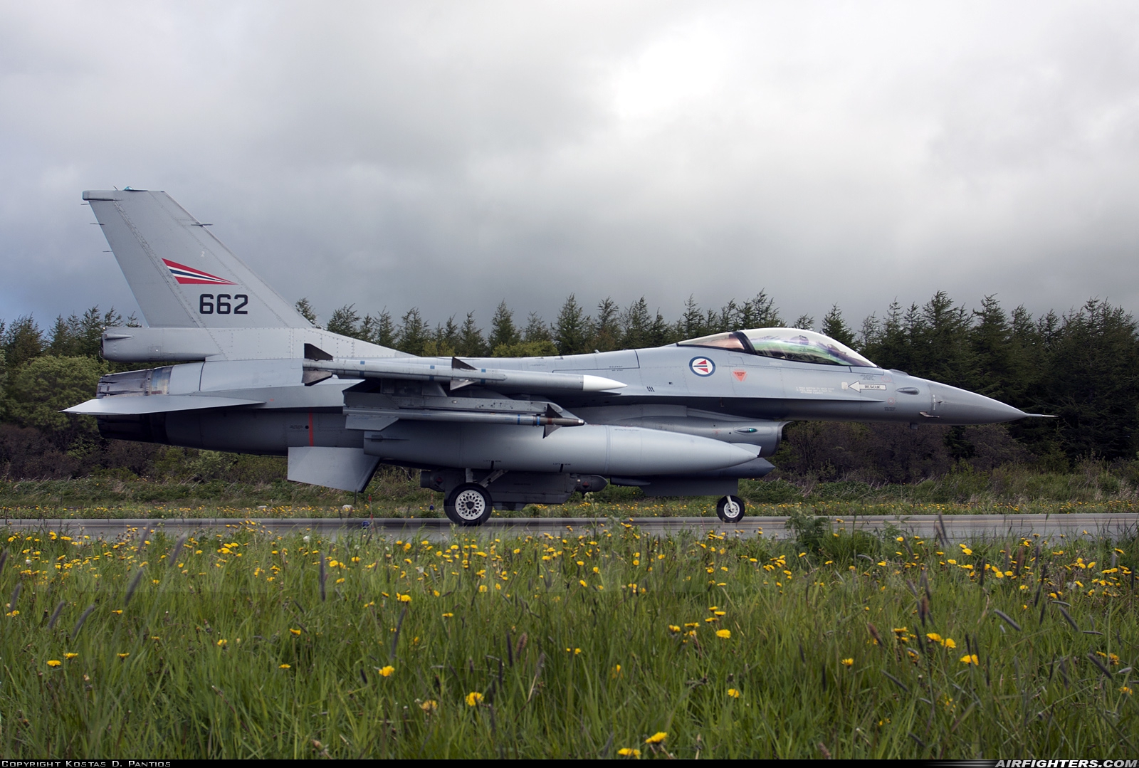 Norway - Air Force General Dynamics F-16AM Fighting Falcon 662 at Orland (OLA / ENOL), Norway