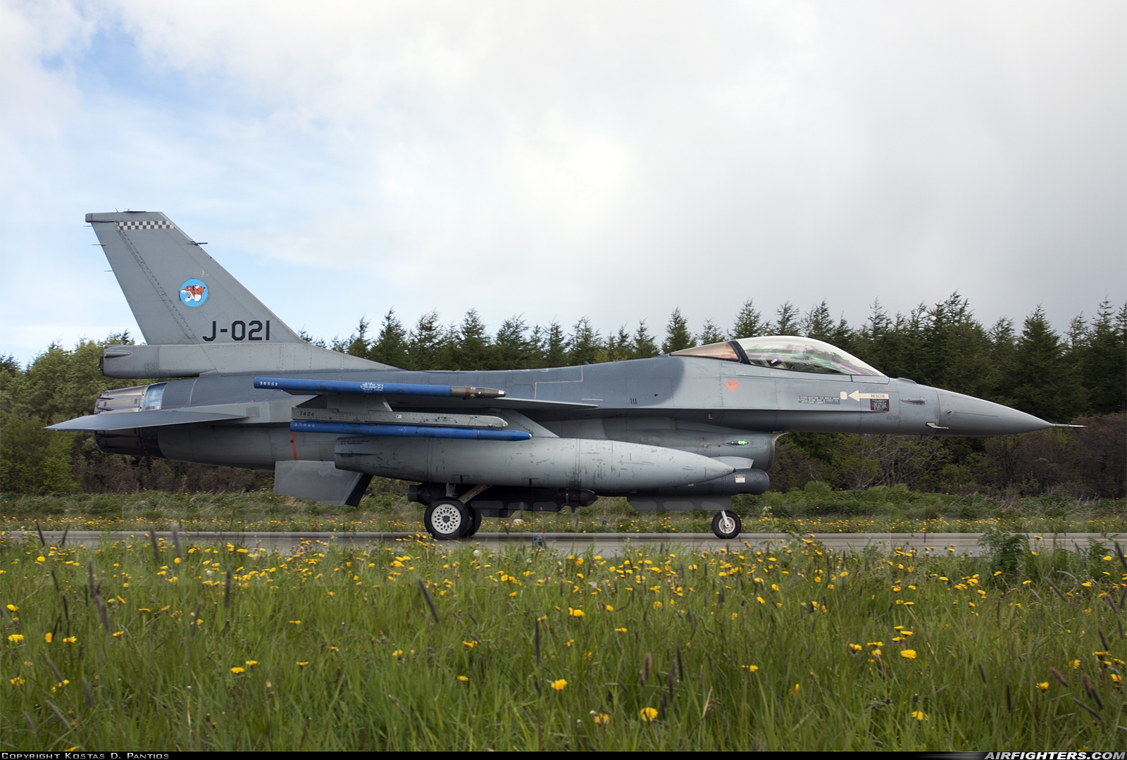 Netherlands - Air Force General Dynamics F-16AM Fighting Falcon J-021 at Orland (OLA / ENOL), Norway