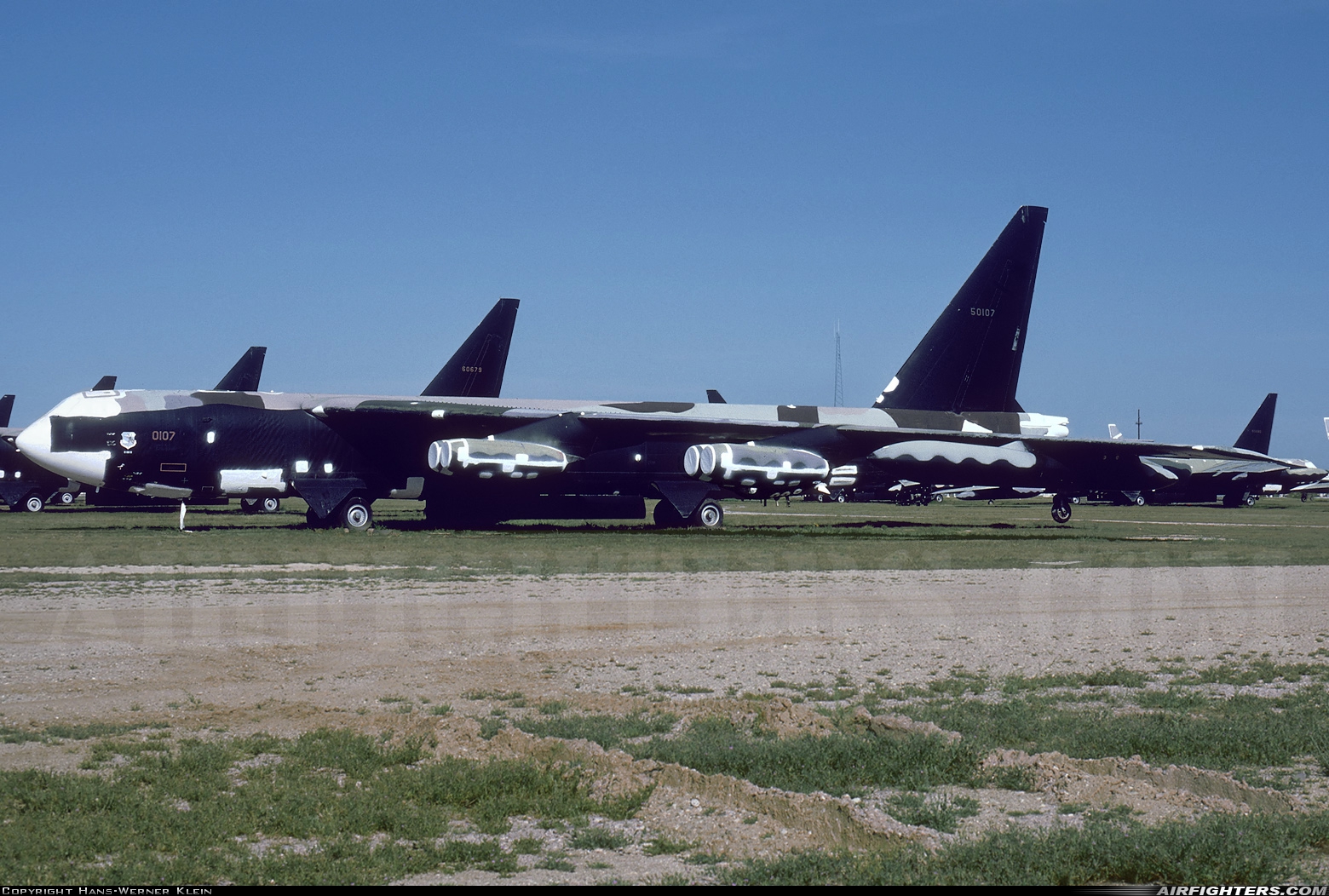 USA - Air Force Boeing B-52D Stratofortress 55-0107 at Tucson - Davis-Monthan AFB (DMA / KDMA), USA