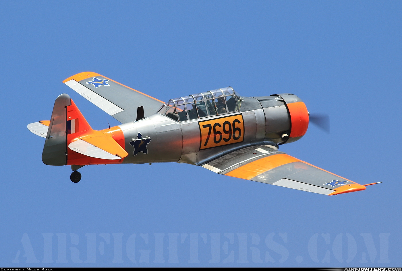 Private - Classic Trainers North American AT-6C Texan N696RE at Pardubice (PED / LKPD), Czech Republic