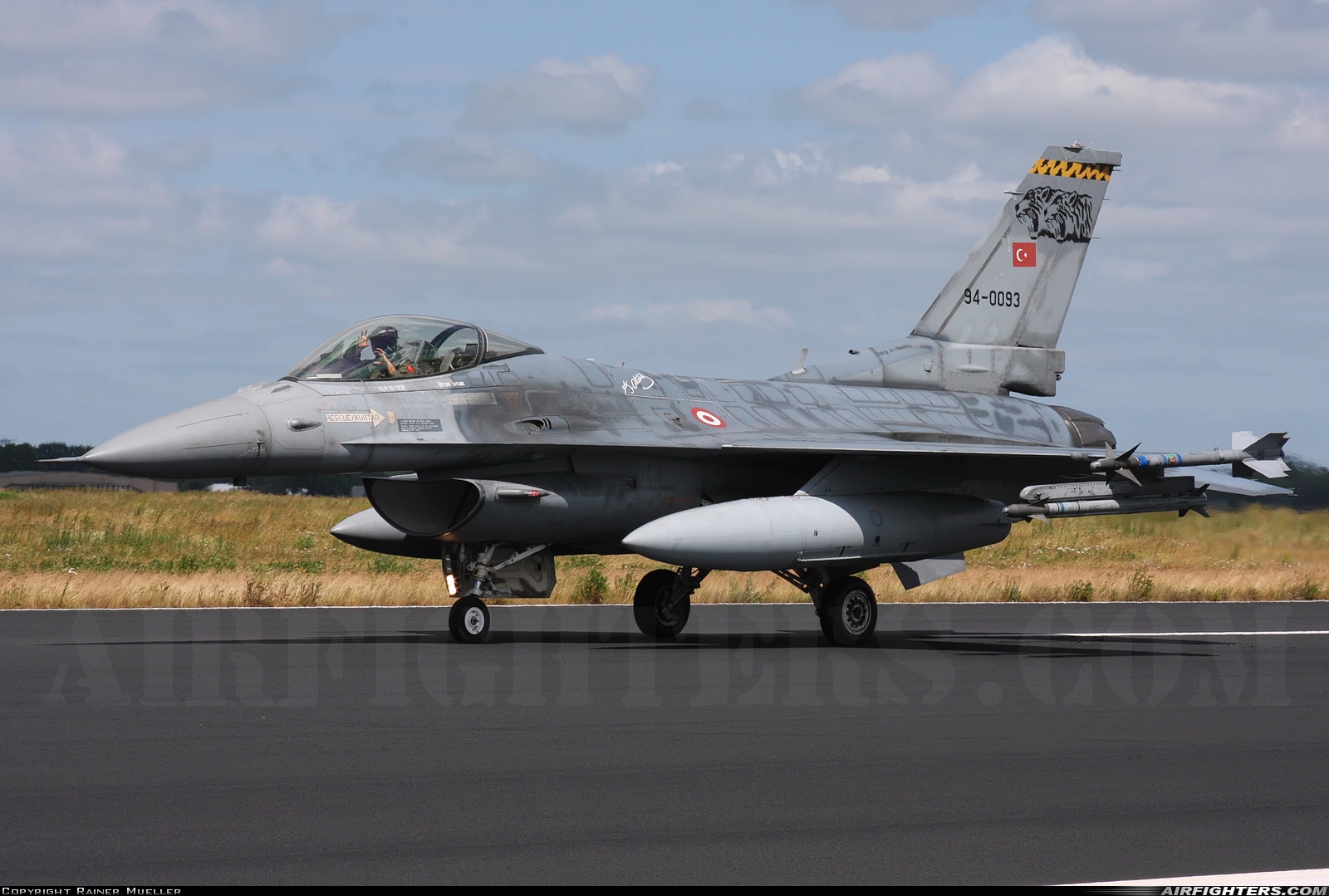Türkiye - Air Force General Dynamics F-16C Fighting Falcon 94-0093 at Schleswig (- Jagel) (WBG / ETNS), Germany