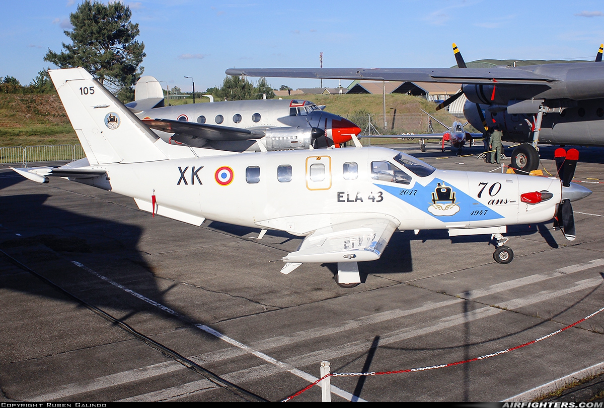 France - Air Force Socata TBM-700A 105 at Bordeaux - Merignac (BOD / LFBD), France