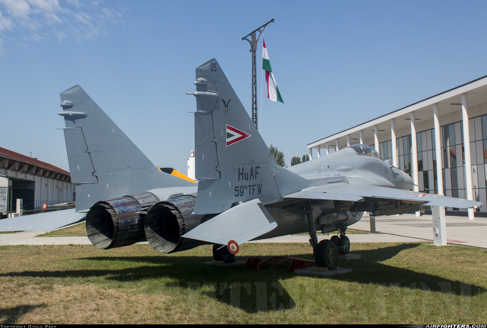 Hungary - Air Force Mikoyan-Gurevich MiG-29B (9.12A) 05 at Off-Airport - Szolnok, Hungary