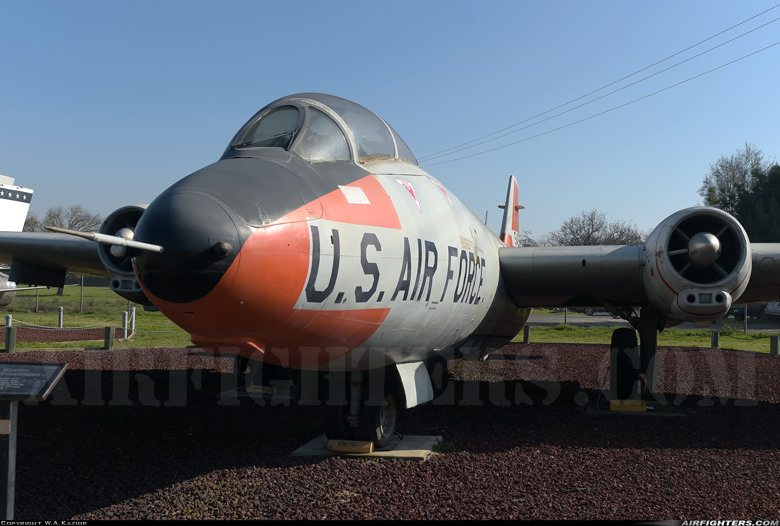 USA - Air Force Martin B-57E Canberra 55-4253 at Atwater (Merced) - Castle (AFB) (MER / KMER), USA