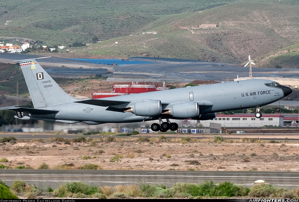 USA - Air Force Boeing KC-135R Stratotanker (717-100) 60-0350 at Gran Canaria (- Las Palmas / Gando) (LPA / GCLP), Spain