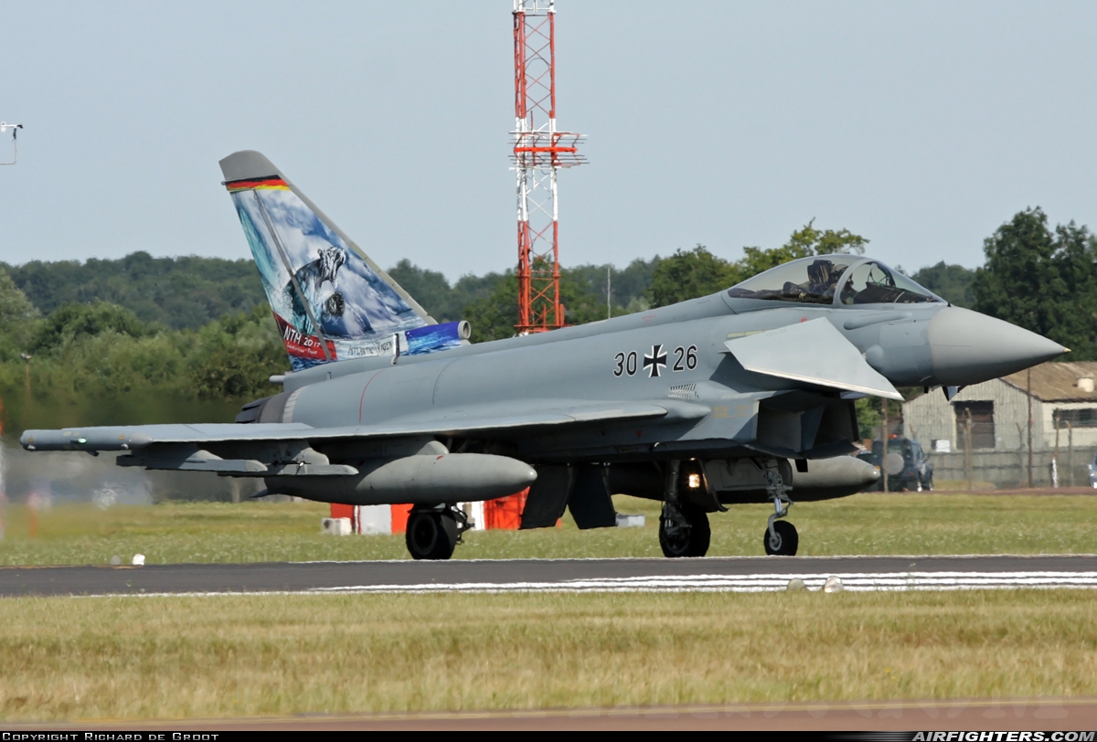 Germany - Air Force Eurofighter EF-2000 Typhoon S 30+26 at Fairford (FFD / EGVA), UK