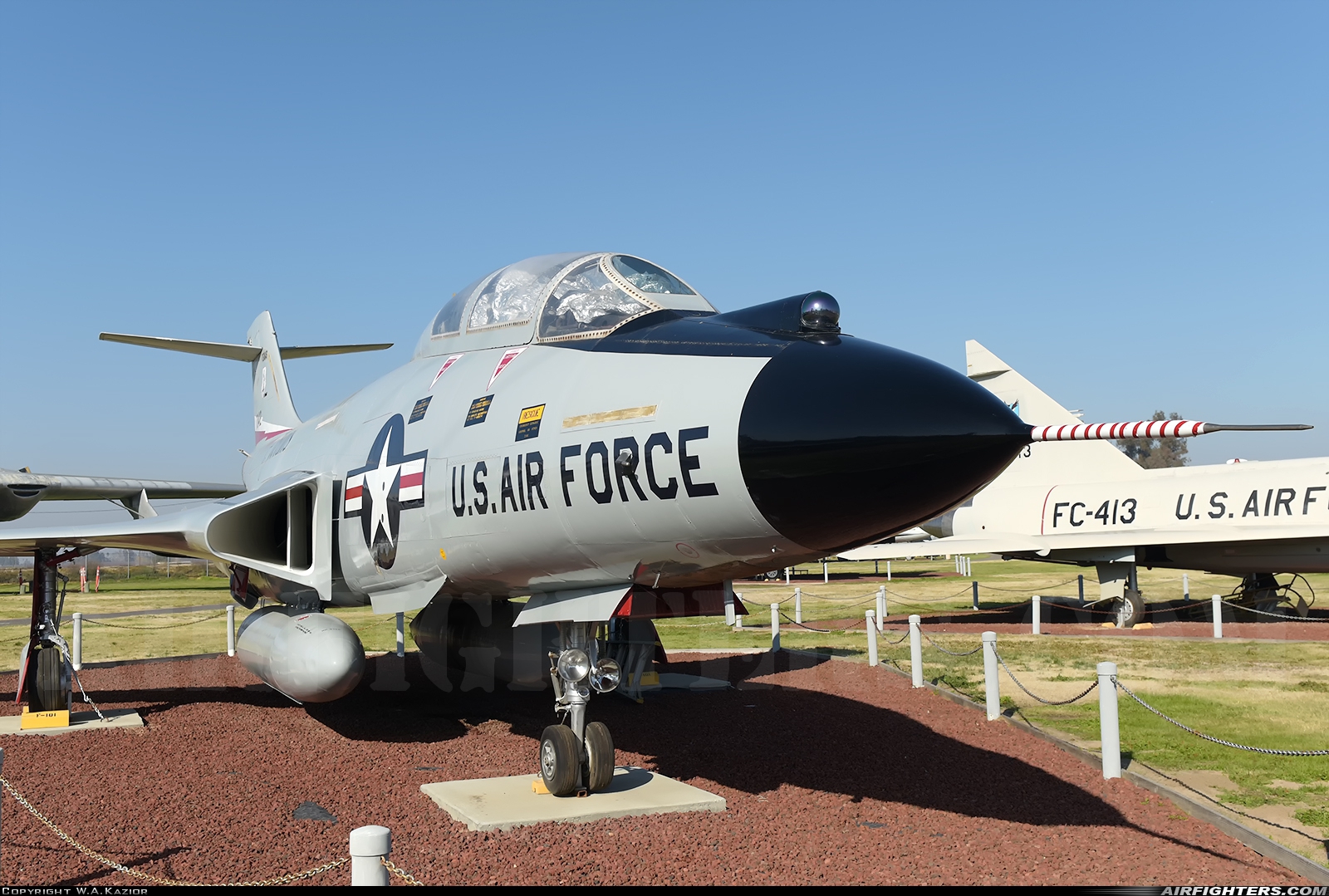 USA - Air Force McDonnell F-101B Voodoo 57-0412 at Atwater (Merced) - Castle (AFB) (MER / KMER), USA